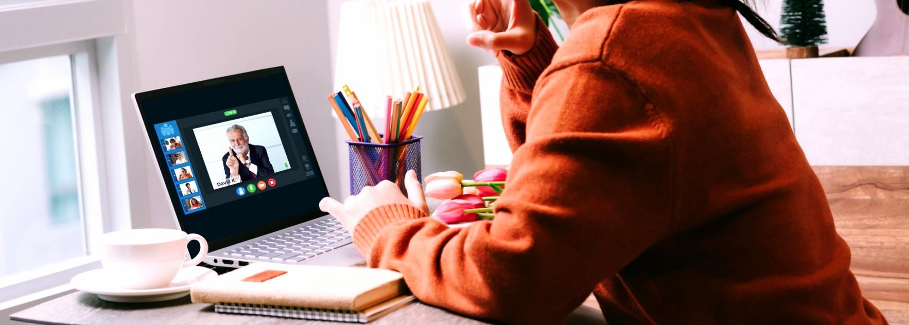 Learner reviewing financial planning scenarios on a digital platform
